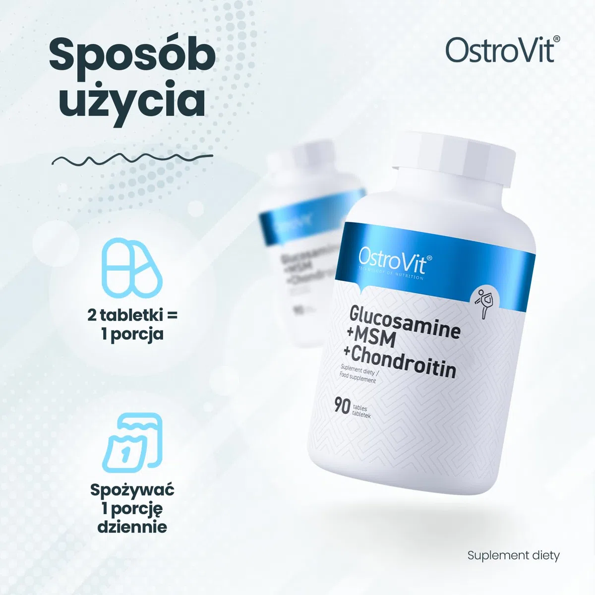 Glucosamine + MSM + Chondroïtine (90 tabletten)