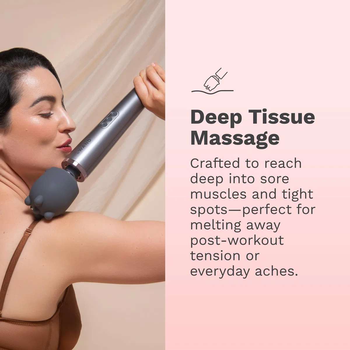 Le Wand Shiatsu Deep Tissue Kits de massage Gris Taille unique