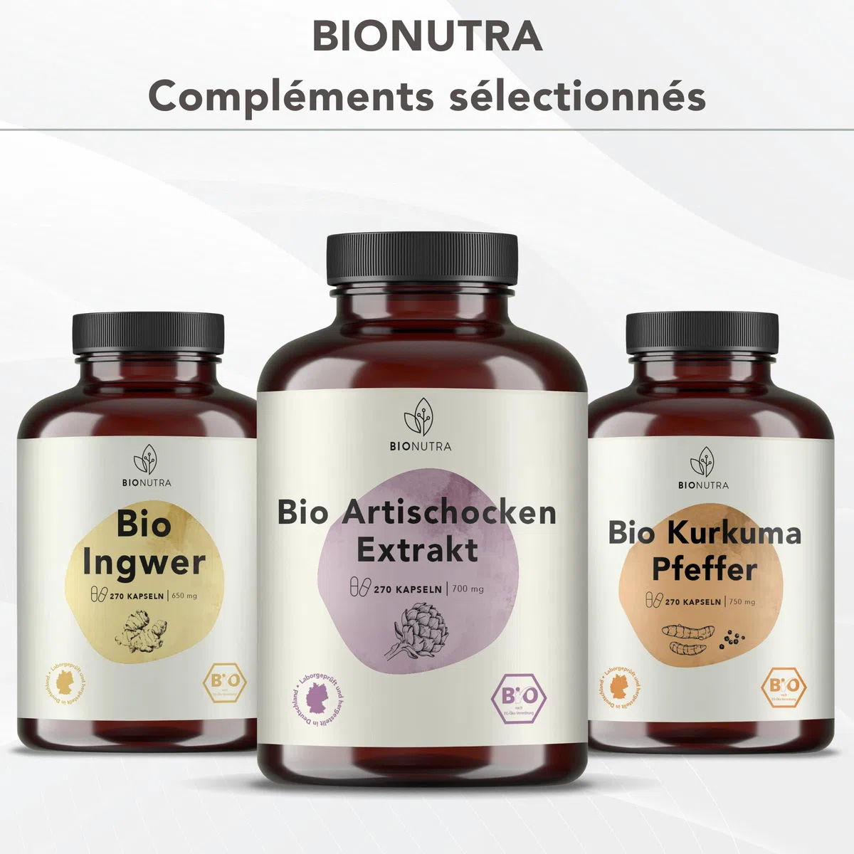 BIONUTRA Gélules de Cannelle de Ceylan Bio, 270 gélules de 600 mg | Poudre d’écorce de cannelle de Ceylan bio, contrôle des résidus, sans additifs, vegan, fabrication en Allemagne