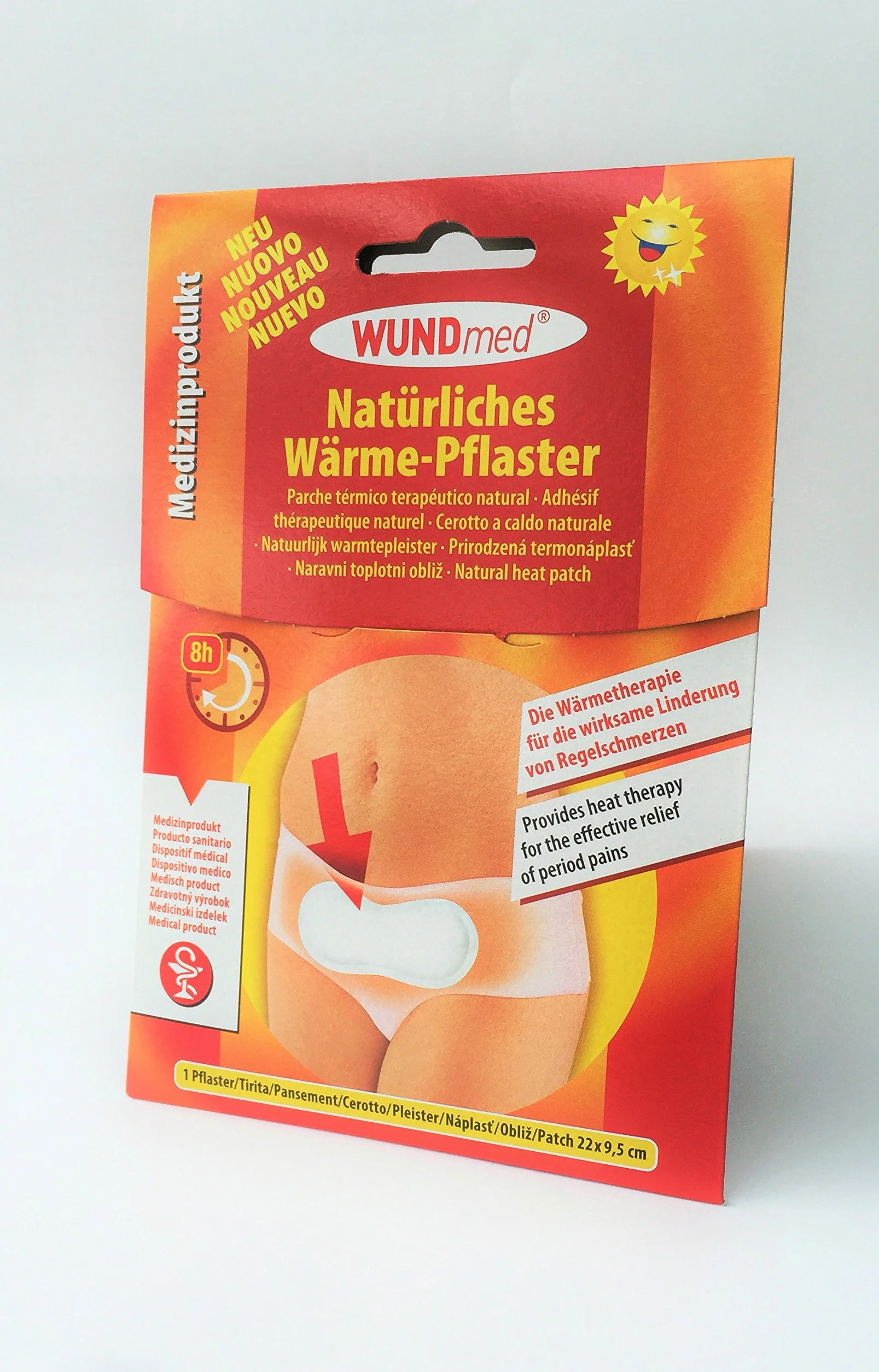 Lot de 10 pansement chauffants pour règles et douleurs menstruelles – Longue Durée, jusqu'à 8 heures de chaleur, apaisant, hypoallergénique – Dimensions : 22,5 x 9,9 cm.