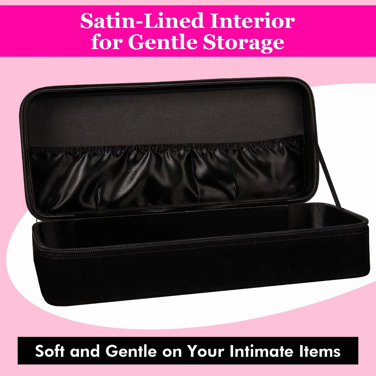 LOVE TO LOVE – Boîte À Sex Toys – Cachette Idéaale – Coffret Pratique – Cadenas À Code – Aspect Velours & Satin – 30 Cm De Long
