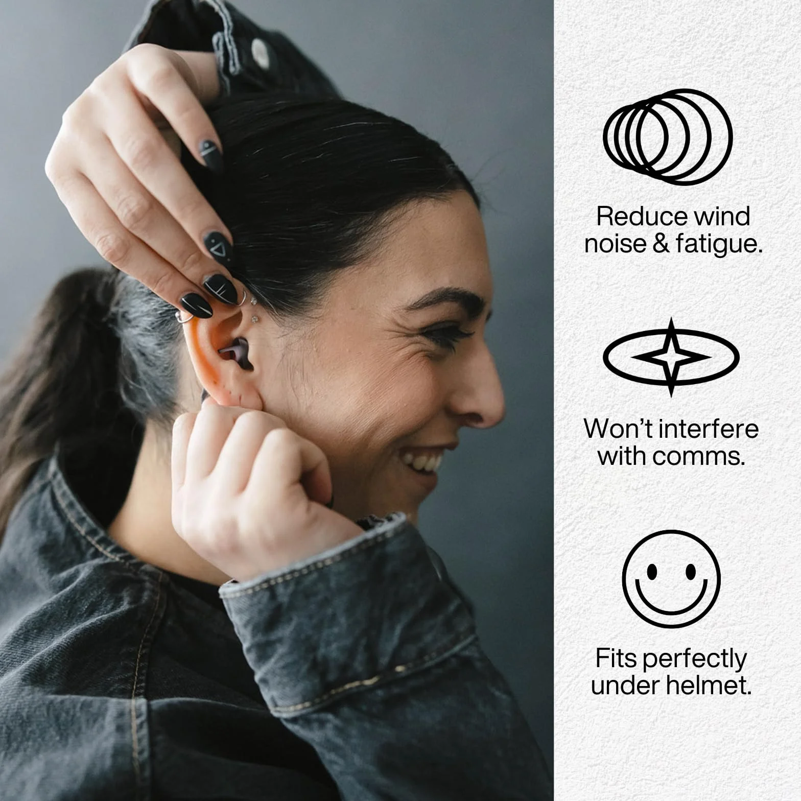 EarPeace Moto Original Bouchons d'Oreille - Protection Auditive haute Fidélité Réutilisable pour les Motos - Bouchon d'oreille Moto - Protection Auditive - Suppression du Bruit Jusqu'à 26 dB
