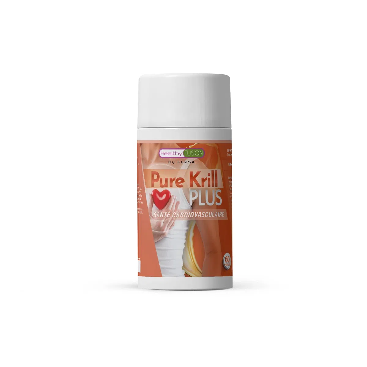 Huile de krill Pure unique + EPA/DHA + Astaxanthine bio-assimilée | Régule les niveaux de cholestérol et de triglycérides | Action cardio-protectrice, antioxydante et anti-inflammatoire | 60 gélules.