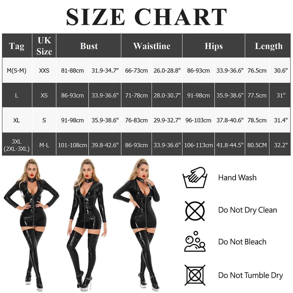 Maeau Robe en cuir verni à paillettes pour femme - Robe moulante - Manches longues - Hanches creuses - Effet mouillé - Mini robe moulante - Clubwear - UE XS-XL (Asie S-3XL)