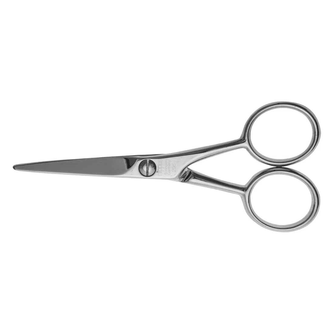 nippes Solingen Ciseaux à barbe en acier nickelé - Longueur : 11 cm - Pour homme - Fabriqué en Allemagne