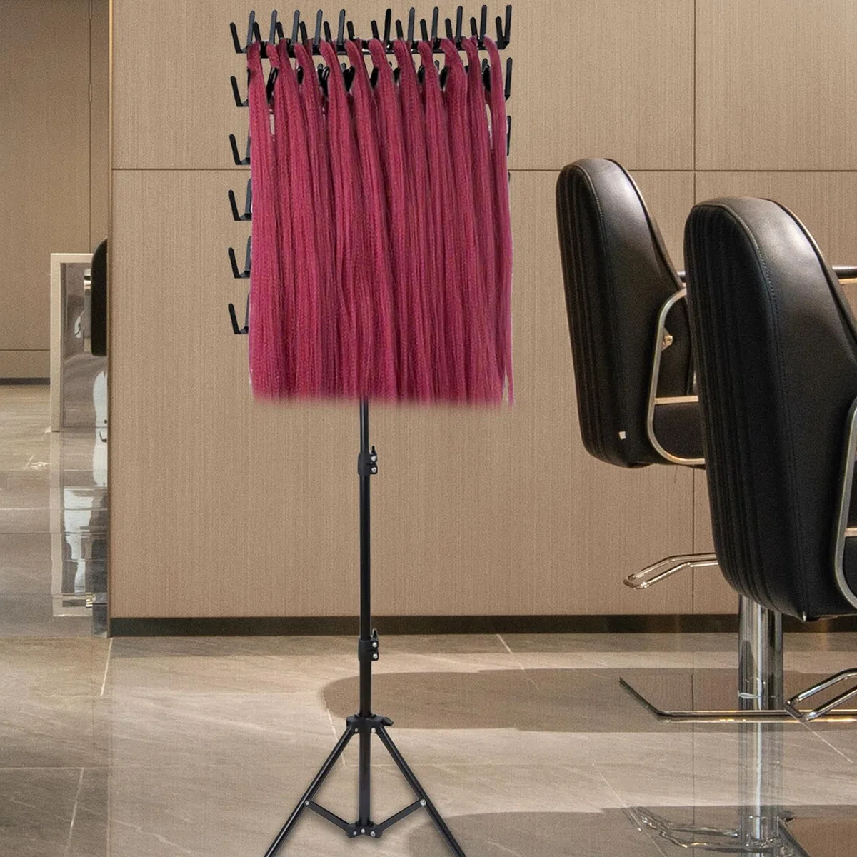 Générique Support À Cheveux Tressé - Réglable En Hauteur, Support De Tressage Pour Cheveux 144 Piquets, Debout