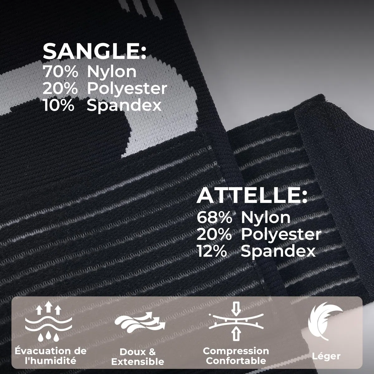 NEOtech Care Coudière - Compression AJUSTABLE - Légère, élastique, flexible, respirante - Protège-coude pour sport, tennis, golf (Noire, Taille M, 1 Paire)