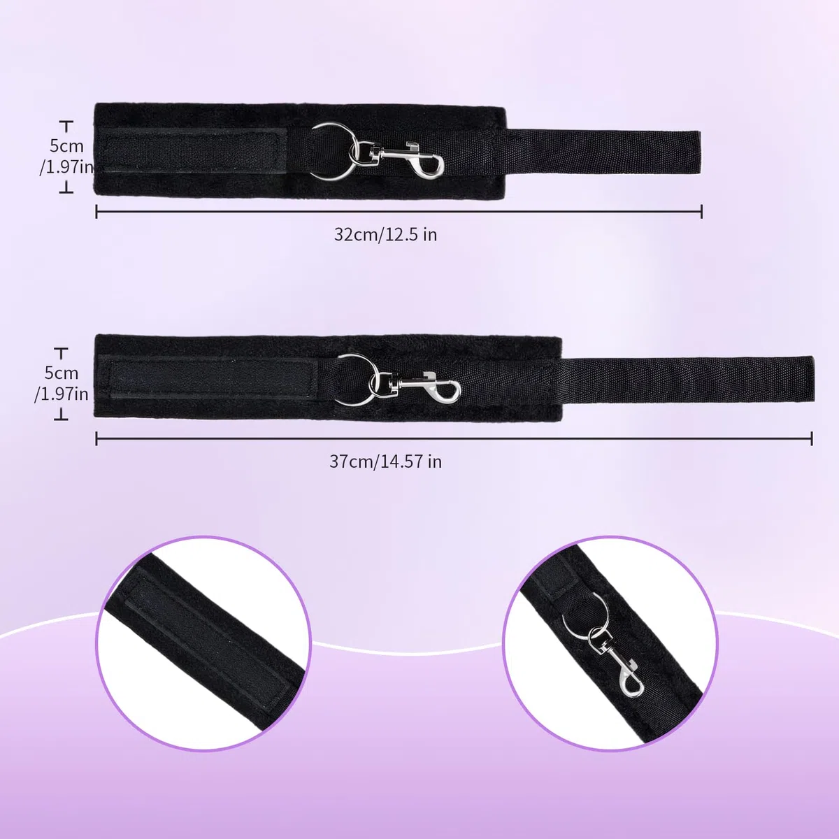 Ninonly Kit de Jeu de Rôle Adulte 15 Pièces – Accessoires Premium pour Couples Noir