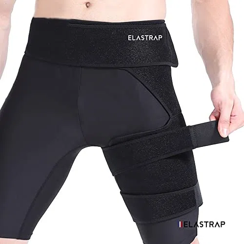 Claquage Elongation Cuisse Blessure Football - Manchon de compression - Cuissière cuissard protection et maintien - Sport strapping