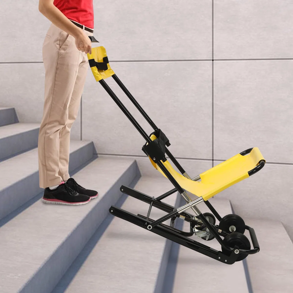Escalier pour fauteuil roulant, chaise d'escalier, chaise d'escalier manuelle, portable, pliable, monte-escalier, fauteuil roulant, chaise d'ambulance, transfert de patients contemporain