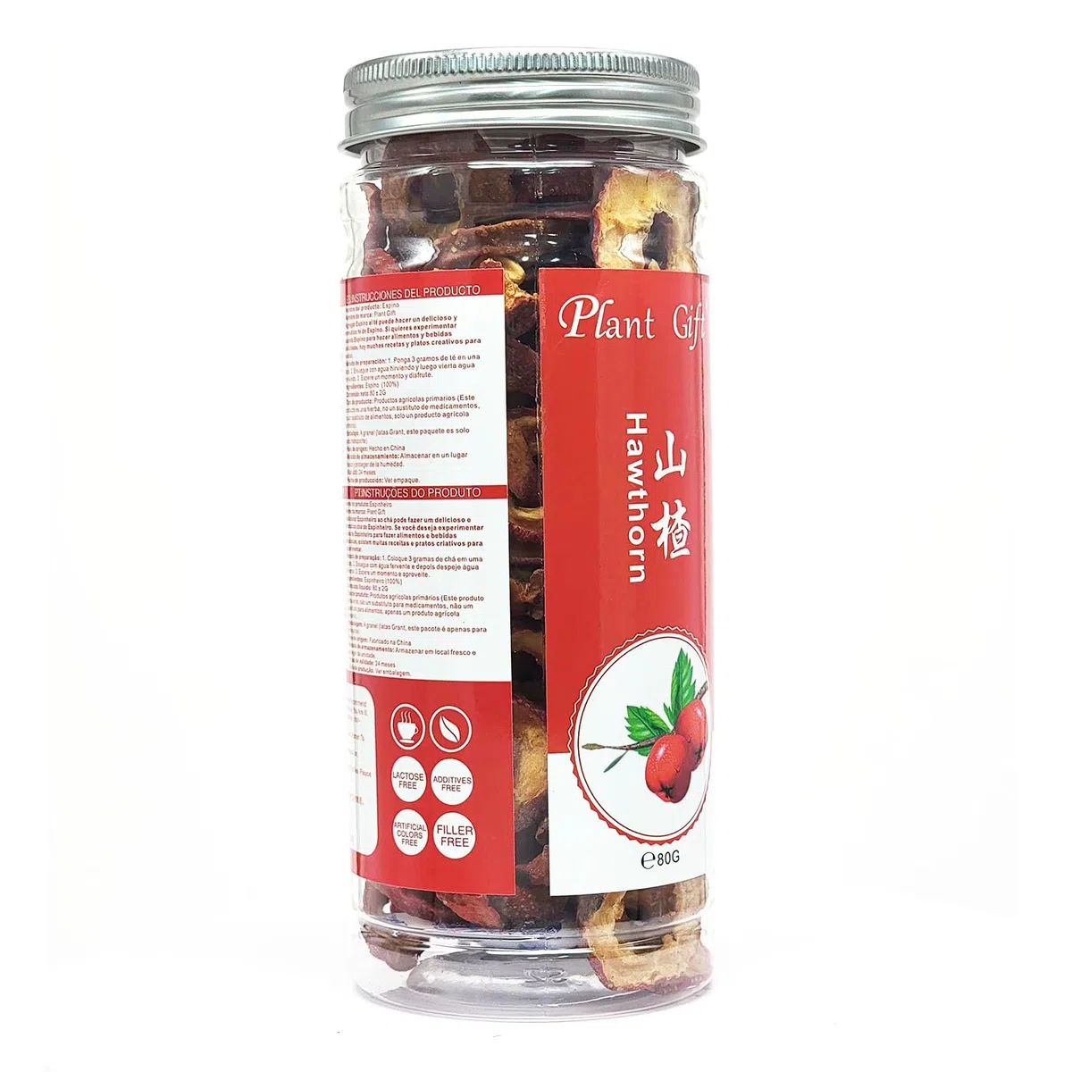 Plant Gift Hawthorn tea Thé d'aubépine (aubépine tisane, aubépine) appétissant, santé chinoise 80g/2.82oz