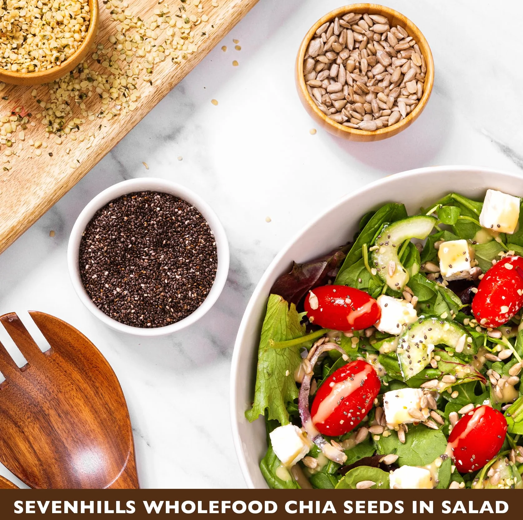 Sevenhills Wholefoods Graines De Chia Cru (1.8kg)