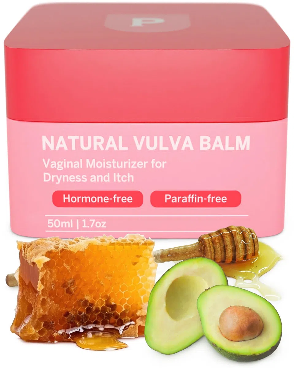 Pixie Vaginale Feuchtigkeitscreme gegen Trockenheit und Juckreiz, Vulva Balm Feuchtigkeitscreme, spendet Feuchtigkeit und beruhigt – eine rein natürliche hormonfreie Menopause Linderung