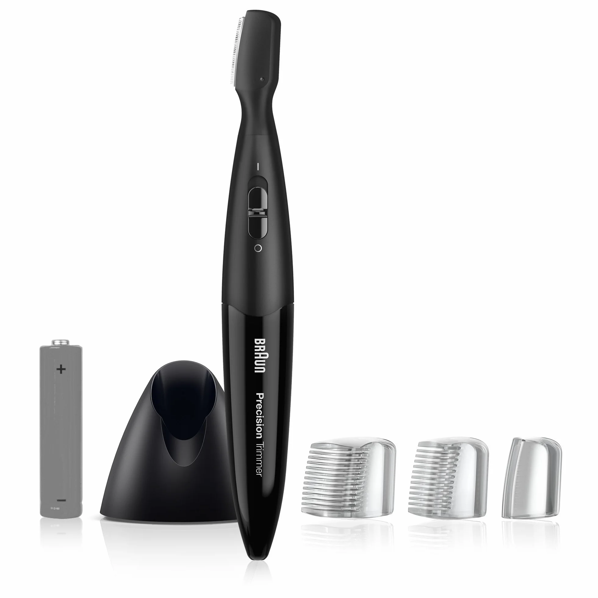 Braun Precision Trimmer Tondeuse Électrique Homme Barbe de Précision, Noir, Les deux sabots de coupe confèrent une coupe flexible et précise, PT5010