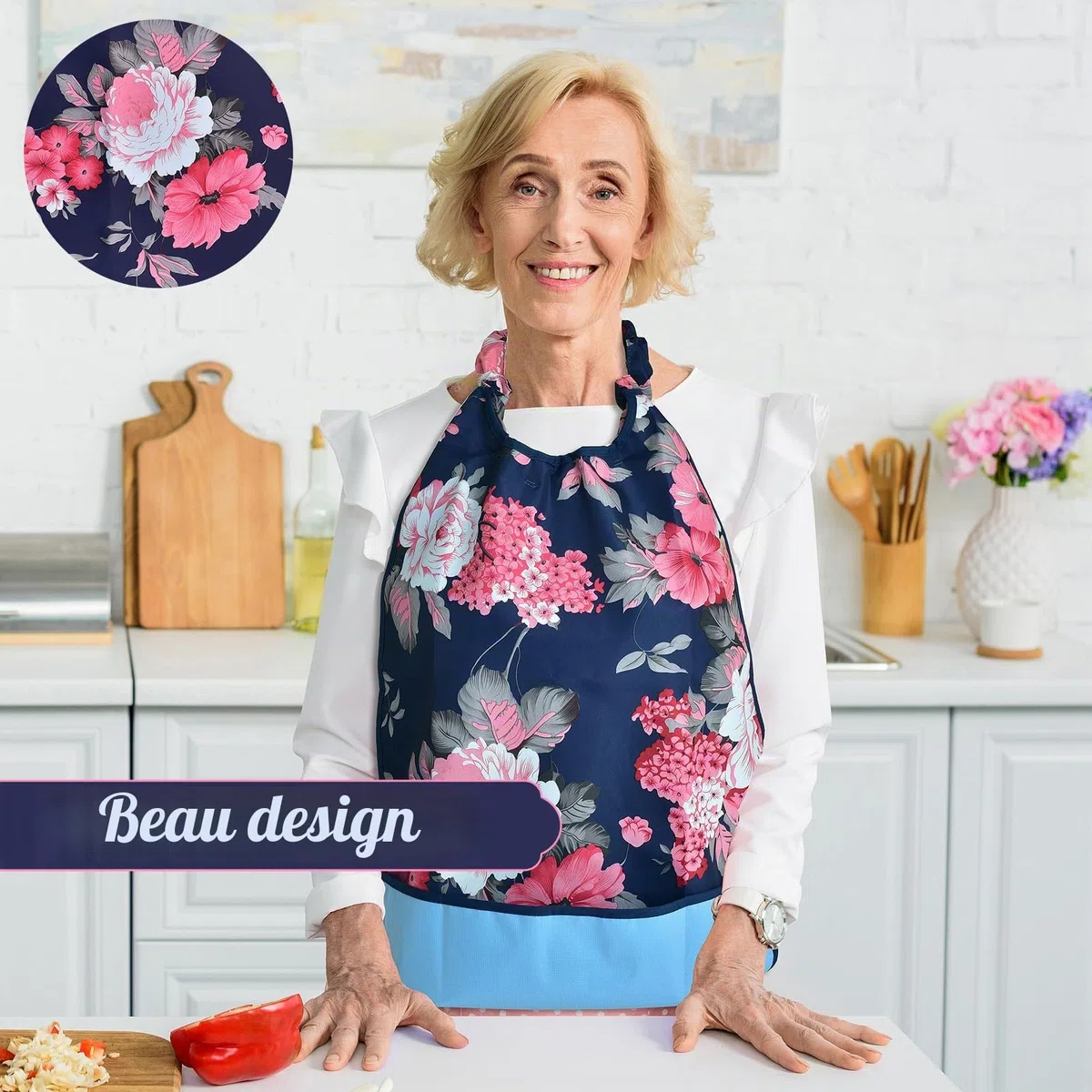Celley Bavoirs pour adultes (lot de 3), cadeau pour personnes âgées, réutilisables et lavables