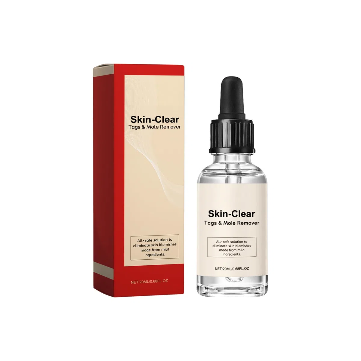 Lotion pour Enlever les Taches Noires de Naevus et les Taches Sombres, Crème Anti-Taupes et Verrues, 20 ml