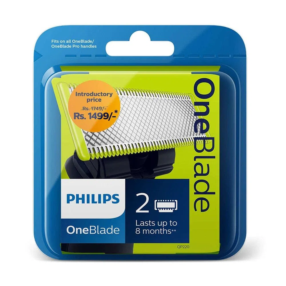 Philips Oneblade Lames de Remplacement, Lot de 2 (Modèle QP220/50)