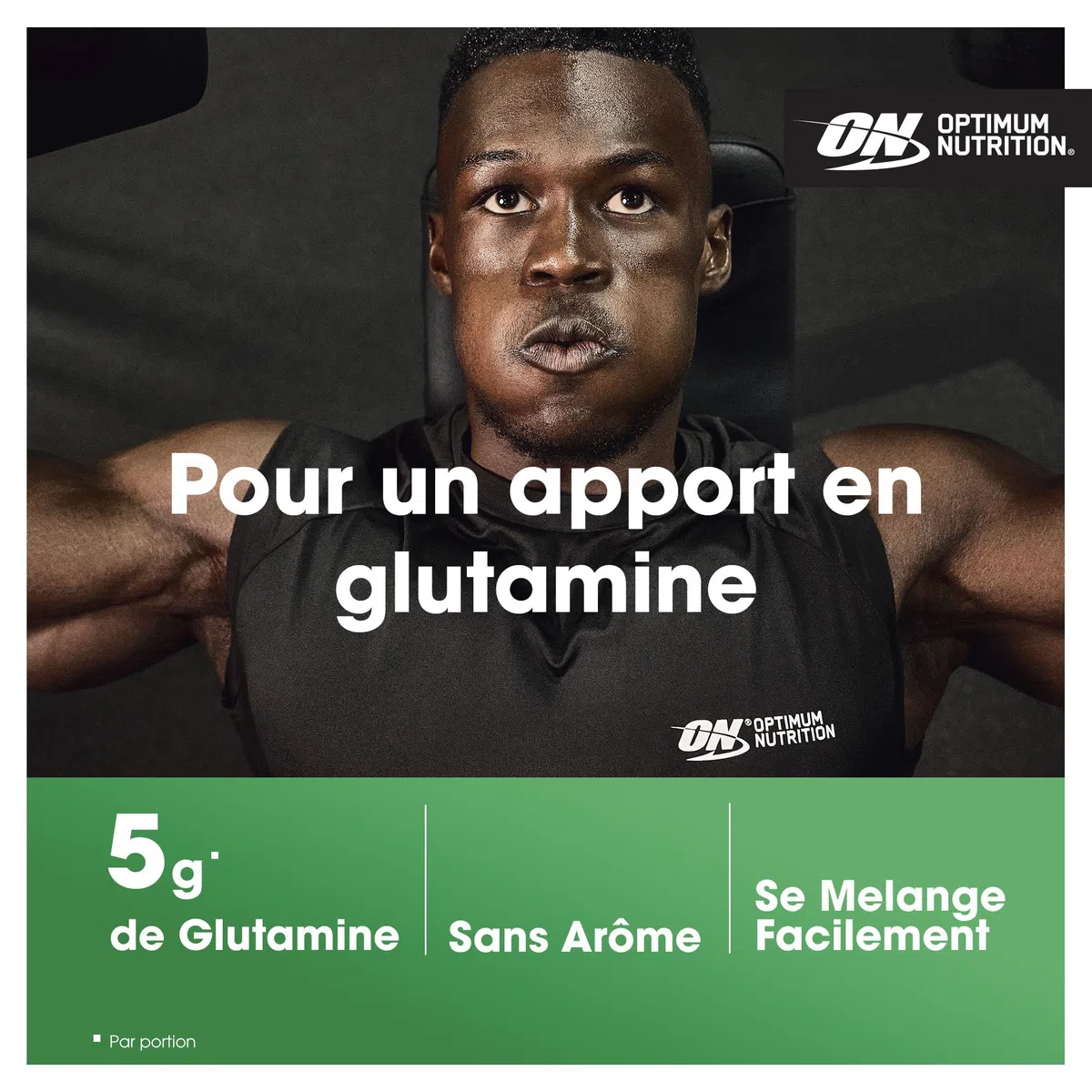 Optimum Nutrition Glutamine en poudre, Acide aminé l-Glutamine en poudre, complément alimentaire pour shake Post et Pre Workout, non aromatisé, 123 portions, 630 g