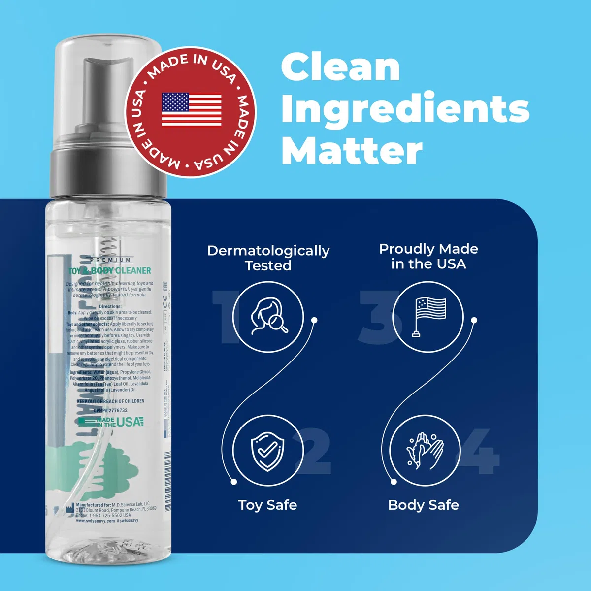 Swiss Navy - Toy & Body Foaming Cleaner - 221ml