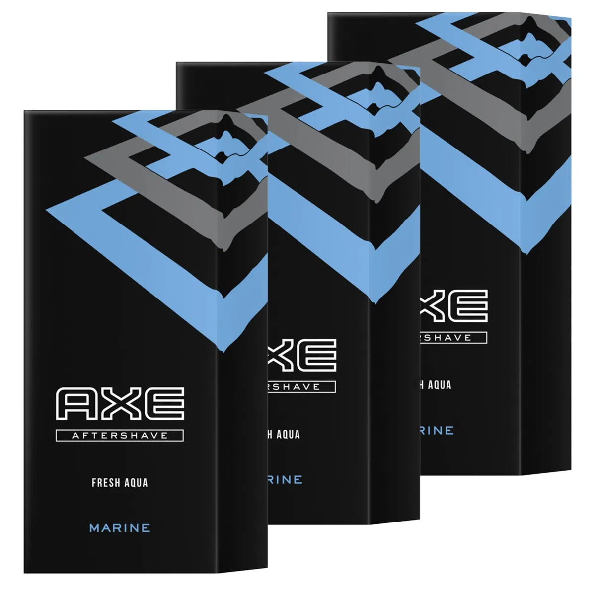 AXE 3 x Aftershave Marine Fresh Aqua Je 100ml for Men Rasierwasser für den Mann