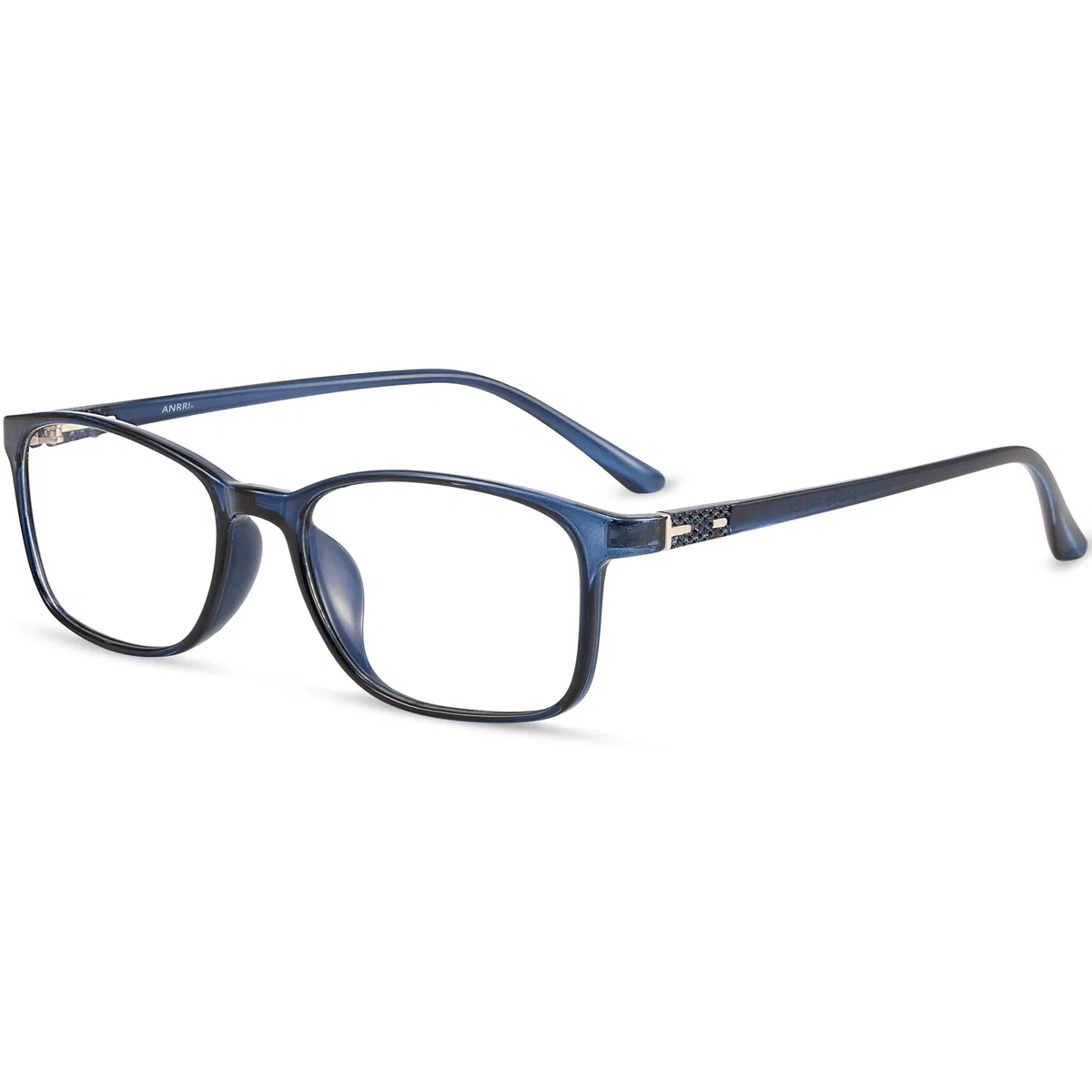 ANRRI Lunettes Anti Lumière Bleue Homme Femme, Lunettes d’Ordinateur Rectangulaires avec Protection UV pour Travail et Gaming