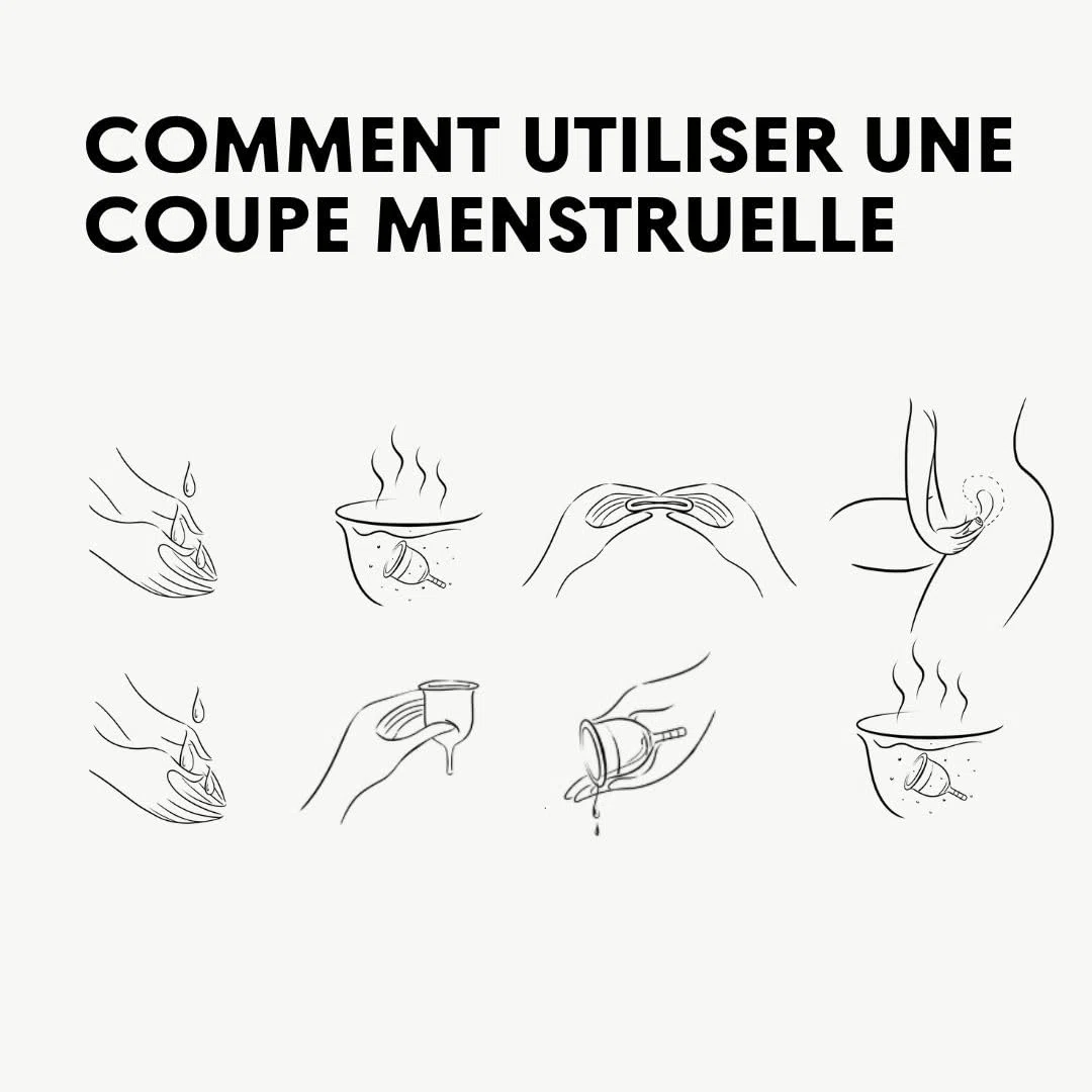Lunette Coupe Menstruelle en Silicone Médical, Taille 2 Orange | Silicone médical 100 %, jusqu’à 12 h de protection, réutilisable, sans BPA, fabriquée en Finlande