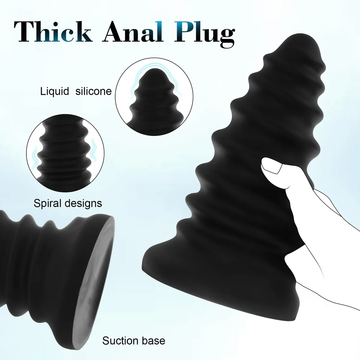 18 cm perles anales réaliste,sex toy Plug gode anal,bouchons anaux liquides en silicone, godemichés avec ventouses pour hommes femmes couples