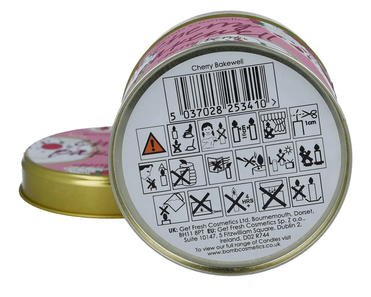 Bomb Cosmetics Cherry Bakewell Candle