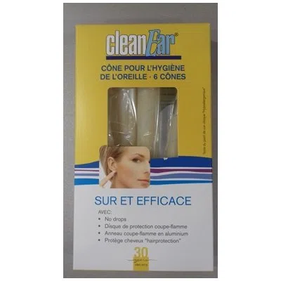 Bougies D'Oreilles Cleanear, Boîte De 6 Cônes