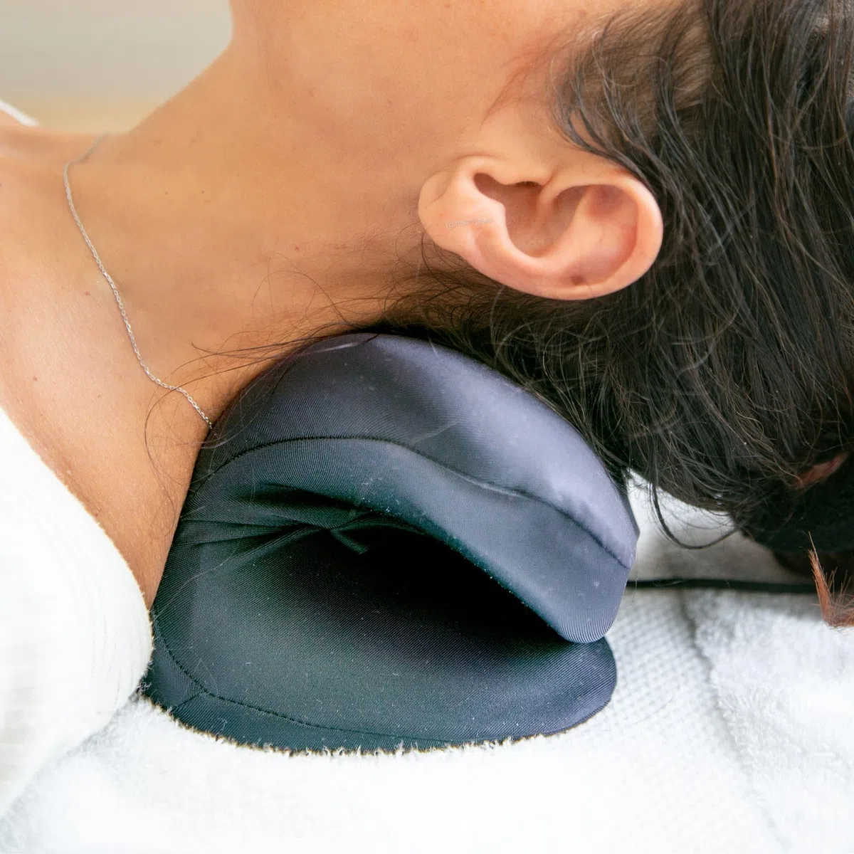 Coussin Traction Cervicale Chauffant Climsom Flex - Décompression Cervicale & Lordose - Housse Graphène 3 Niveaux 40/45/50°C - Soulage Cervicalgie, Contractures, Nuque Raide - Recommandé Kiné