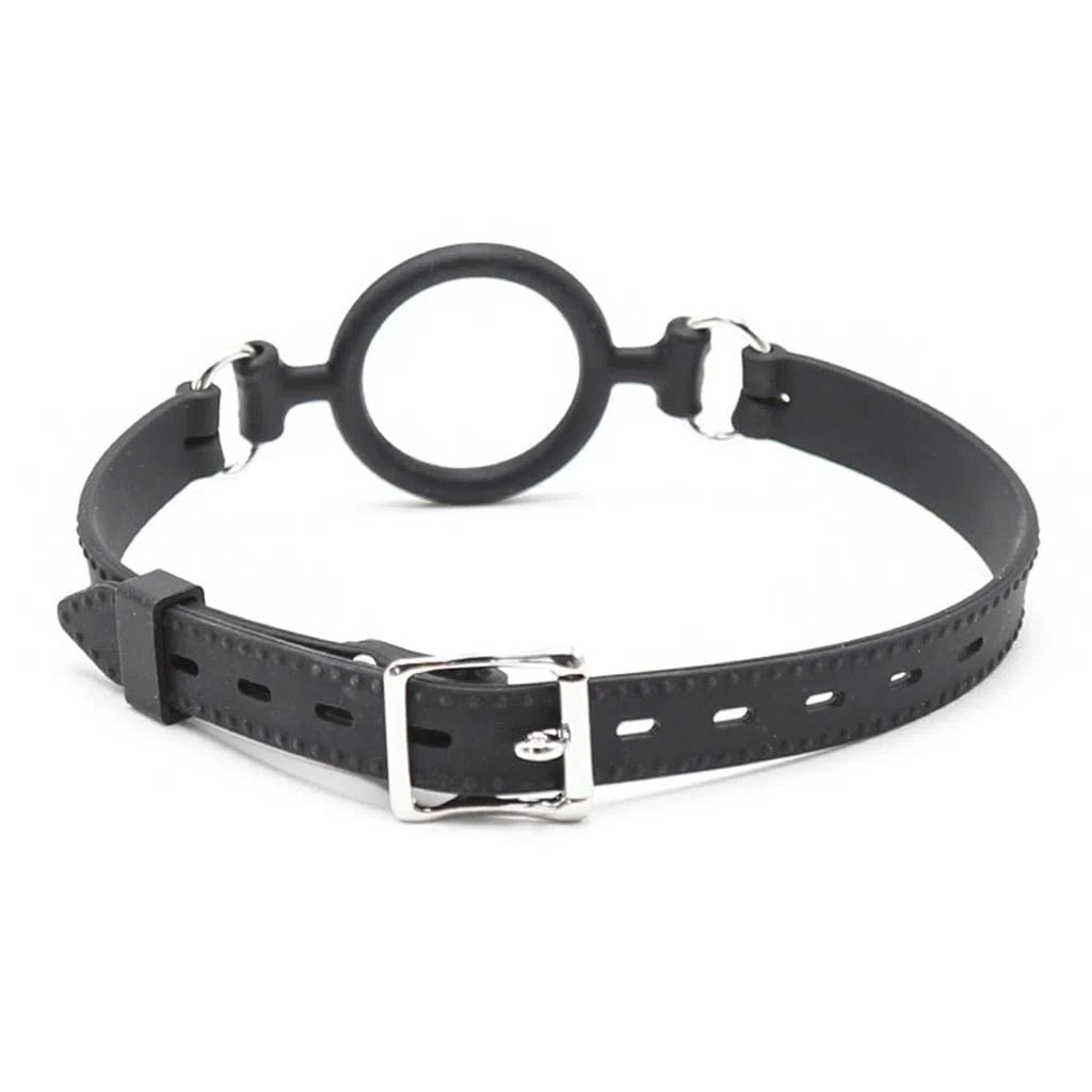Bâillon En Forme de O, Bâillon Boule pour Adulte, Harnais de Tête avec Sangle Ajustable pour, Jeux de Rôle, Chambre à Coucher, Couples