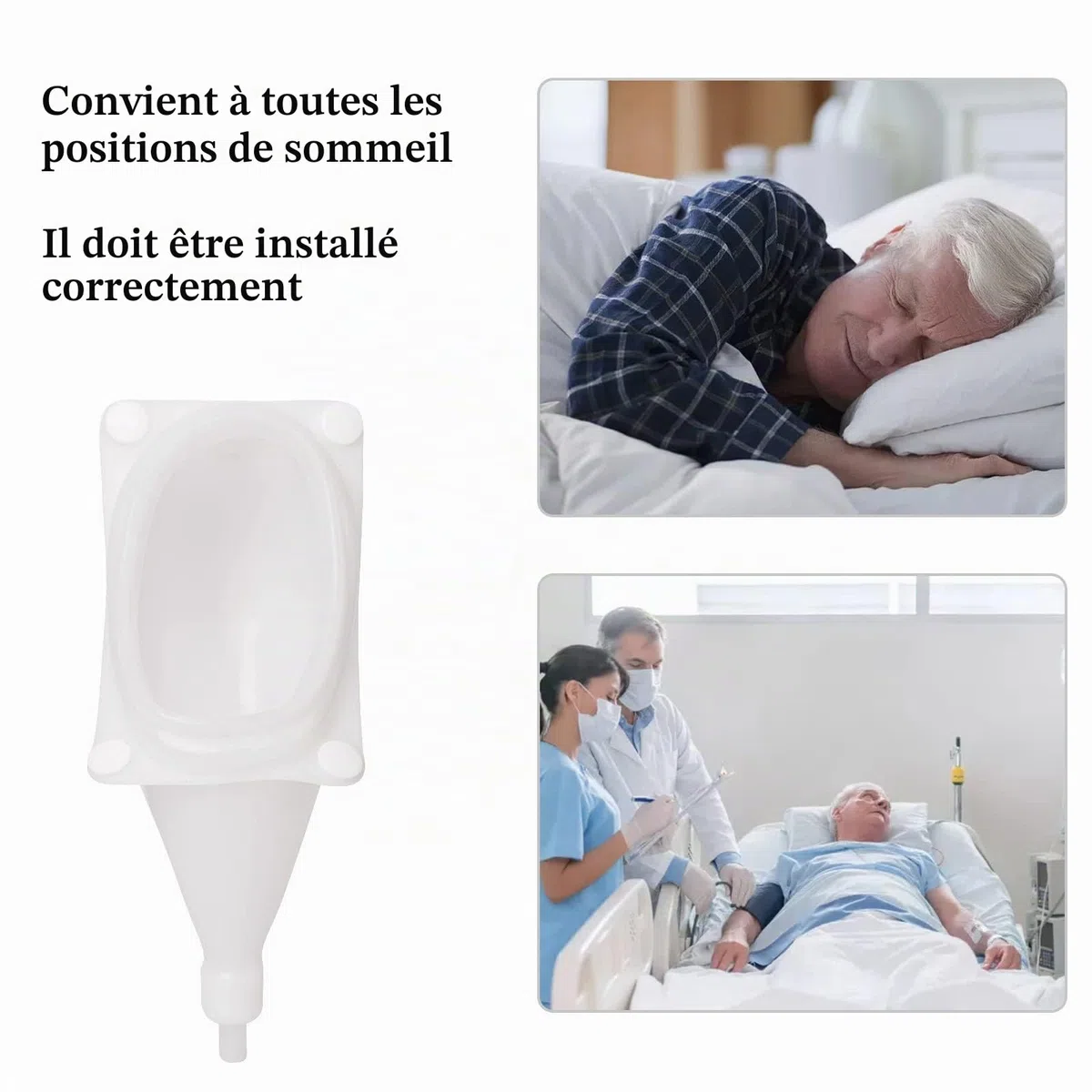 Urinoir portable et réutilisable pour homme, femme, personnes âgées - Pour la maison, le lit, la chambre(Type d'hommes âgés)