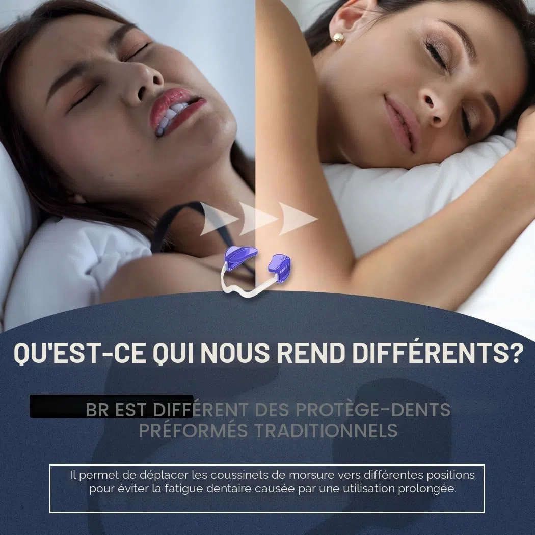 KOHEEL BR-PRO Gouttière Dentaire Ajustable contre le Bruxisme, Protège-Dents de Nuit Sans Ébullition Anti-Grincement & Serrement de Dents (Lot de 2)
