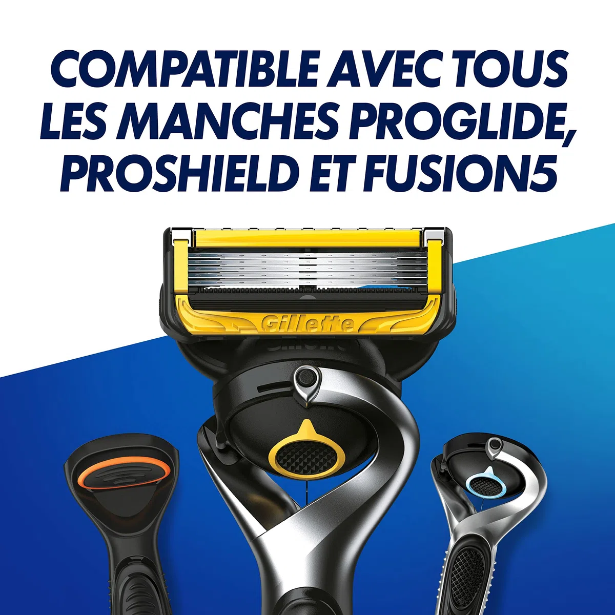 Gillette ProShield Recharges De Lames À 5 Lames Pour Homme, 6 Recharges De Lames, Avec Lame De Précision