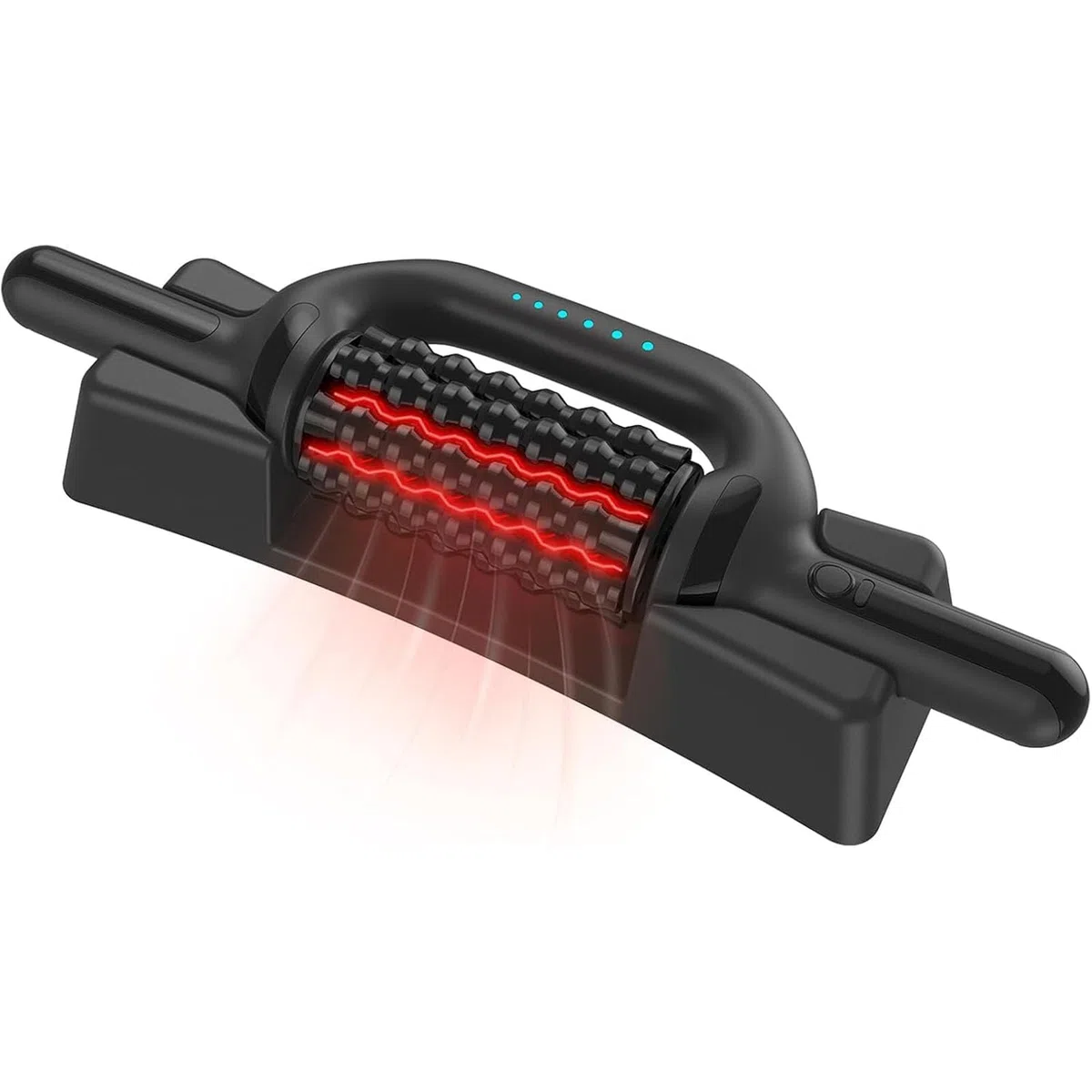 Rouleau de Massage Électrique Anti Cellulite avec Redlight - 6 Vitesses, Réduit Cellulite et Tensions, Corps et Jambes, Appareil de Massage Manuel électrique avec Rouleaux de Tissus Profonds