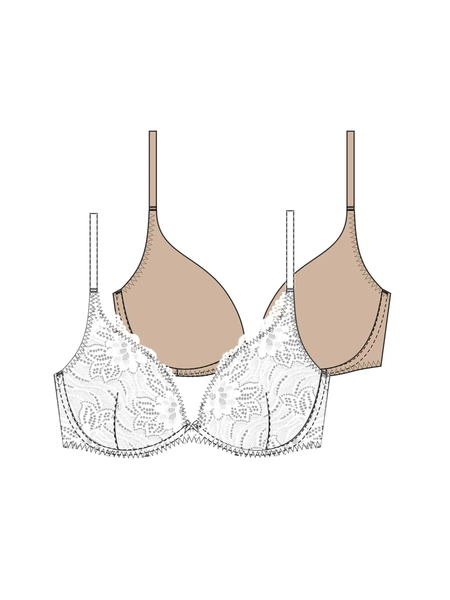 DORINA Angie-2pp-plunge Push Up Bra Femme