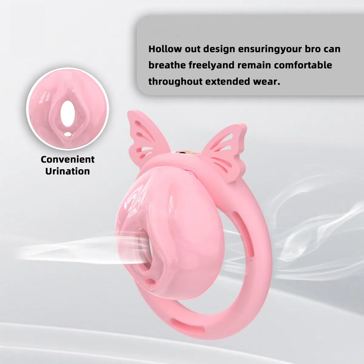 Cage de Chasteté pour Pénis Sex Toys Chastity Cage man en Résine avec Cathéter et 4 Anneaux en Silicone Cage Chastetée Légère avec Serrure Dissimulée et Ceinture pour Bondage le Pénis (A)
