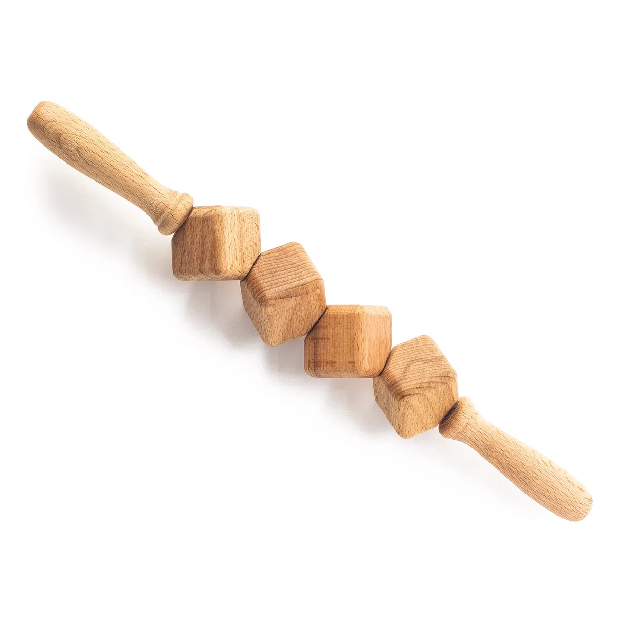 Tuuli Accessories Anti Cellulite Masseur Rouleau à Cubes de Massage Appareil Maderothérapie Bois 40 cm