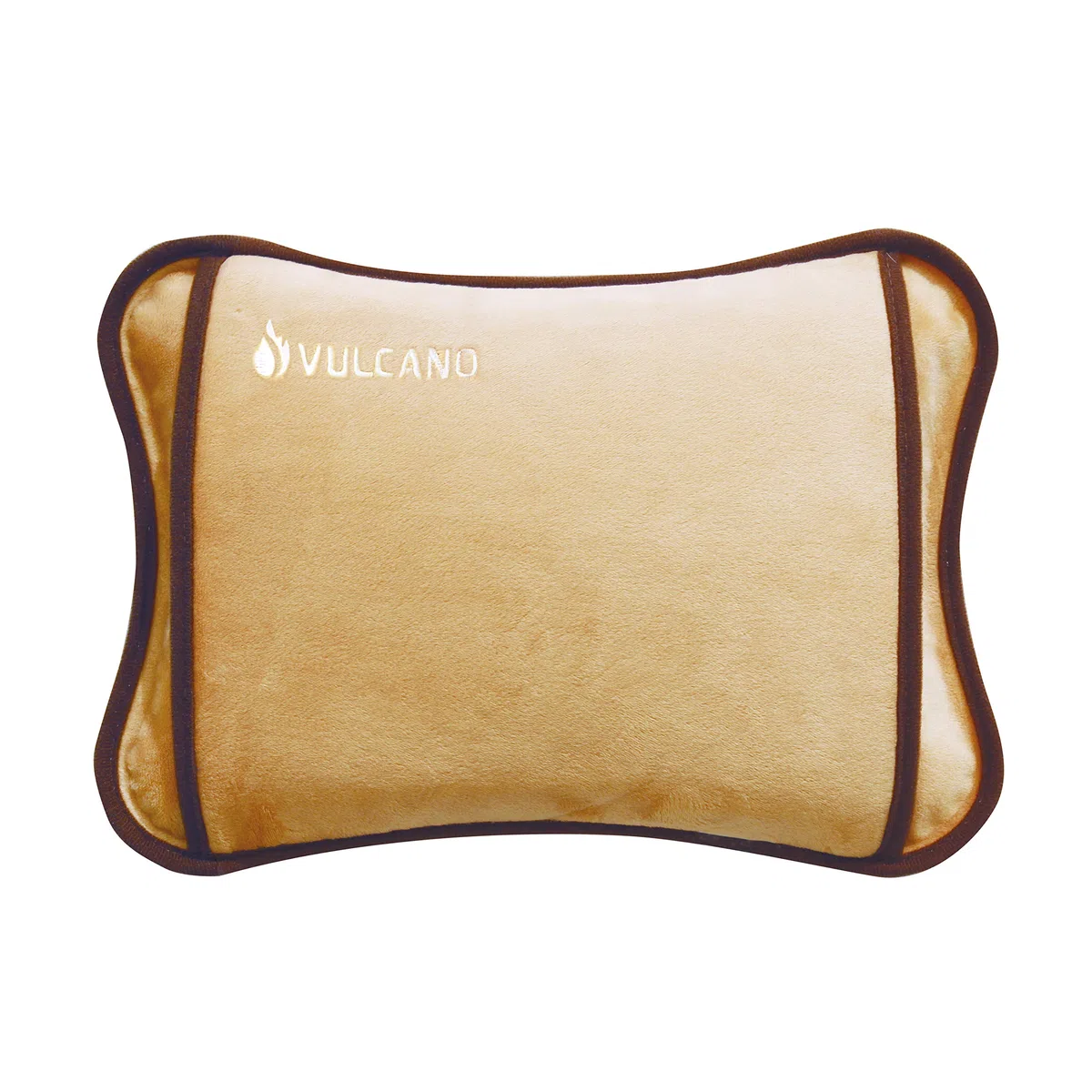 TM Electron Vulcano Sac d'eau thermique rechargeable en 5 minutes pour 2 heures d'utilisation avec revêtement doux en microfibre pour apaiser les douleurs musculaires, marron, 29 x 20 x 6 cm