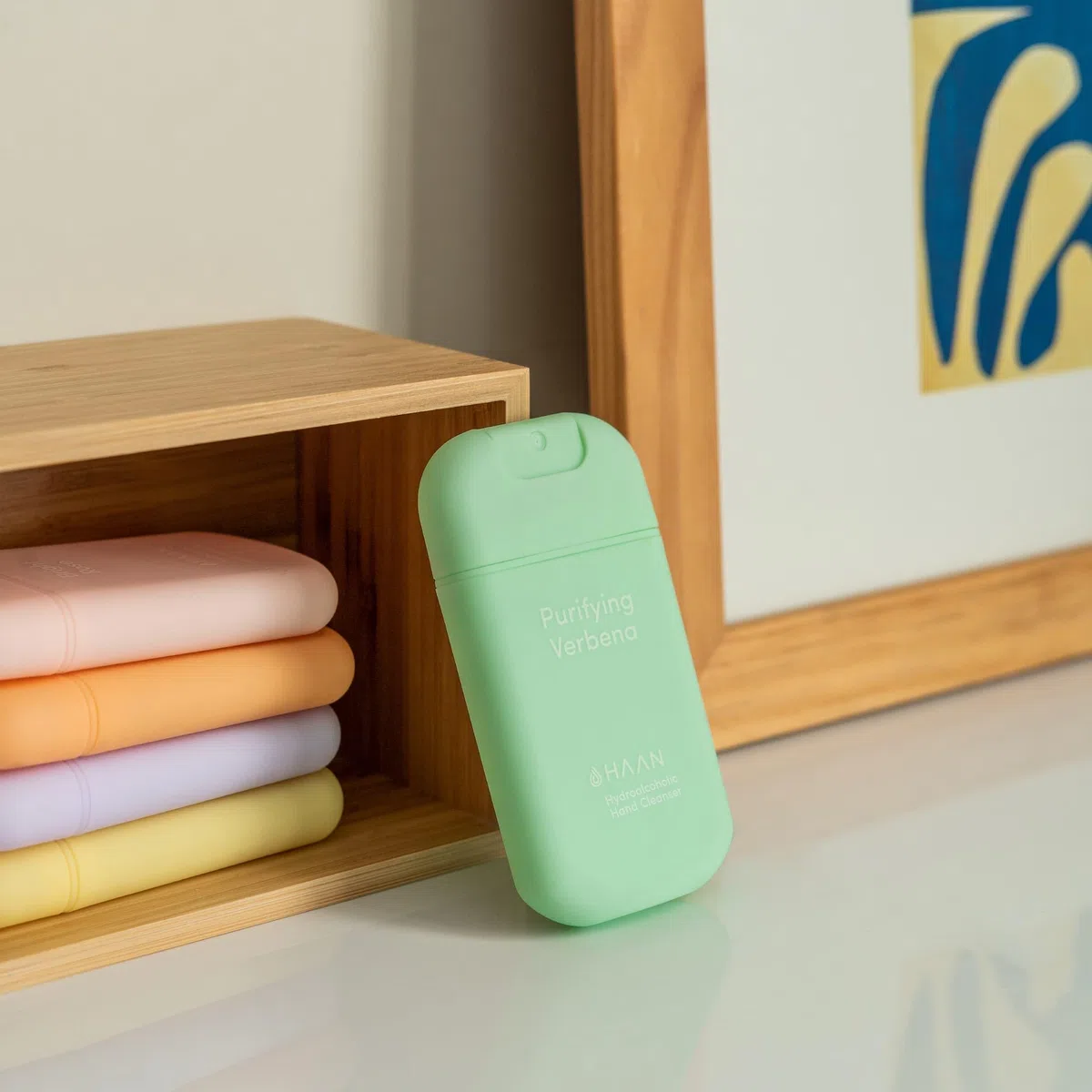 HAAN Spray nettoyant pour les mains à l'aloe vera (lot de 5) – Parfum Sunset Fleur, Morning Glory, Bright Rose, Verveine purifiante, Citrus Noon