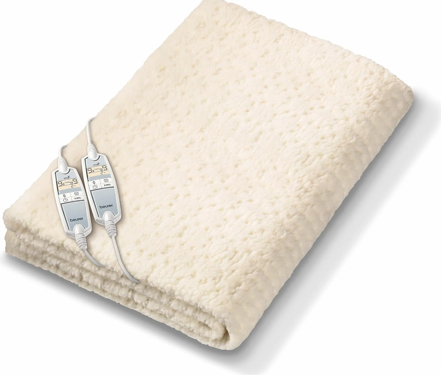 Beurer UB 86 Surmatelas chauffant, 160 x 150 cm, 2 places, zones de chauffage réglables séparément, arrêt automatique, pour canapé et lit, lavable en machine