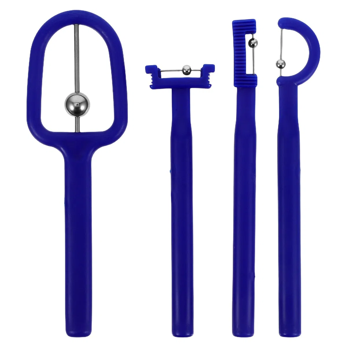 Toyvian Entraîneur des Muscles Langue Ensemble 4pcs Design Léger en Pp et Acier Inoxydable, Améliore L'articulation et Exerce la Langue Efficacement pour Garçon et Filles et Adultes