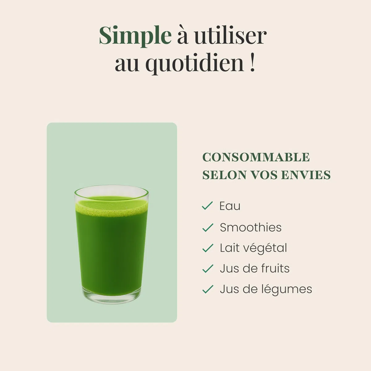 SFB Laboratoires - Jus d'Herbe de Blé Bio 100% Pur en Poudre - Riche en Chlorophylle et Nutriments Essentiels - SuperAliment - Détoxifiant Naturel - Idéal avec Smoothies, Jus, Eau - 150g