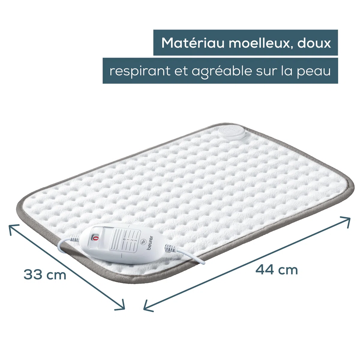 Beurer HK Limited Edition 2023 Coussin chauffant, douillet avec 3 niveaux de température et arrêt automatique, lavable en machine