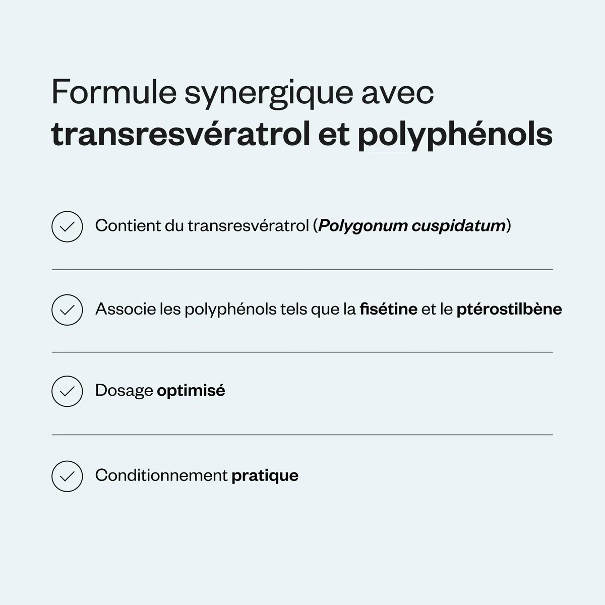 Resveratrol Synergy - Puissants Antioxydants Naturels (Fisétine, Ptérostilbène, Quercétine, Polydatine, Proanthocyanidines) - Aide à Combattre le Stress Oxydatif - Vegan - Sans Gluten - SuperSmart