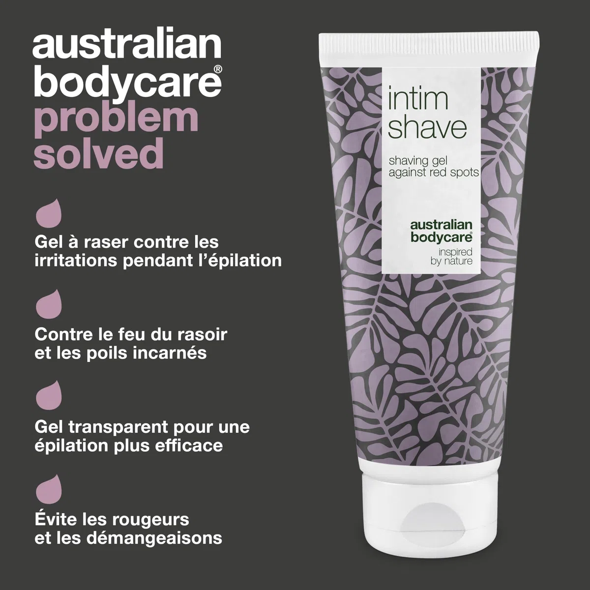 Gel de Rasage Australian Bodycare Intim Shave (200ml) | Pour Poils Incarnés, Irritations et Bosses de Rasoir | pH Equilibré | À l'Huile d’Arbre à Thé d’Australie
