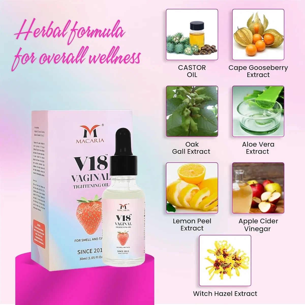 V18 Vaginal Tightening Oil (cream Gel) Like a Virgin Oil (cream Gel) Pussy Tighten Woman Intimate Zone Yoni Tight Narrows Walls Improves Health Enhance Sensitivity