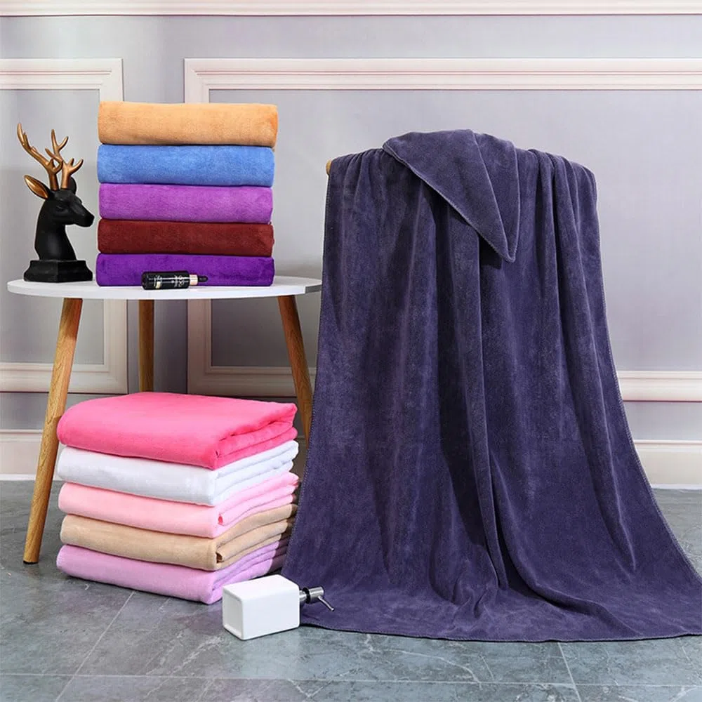 Morbuy Draps de Lit Table de Massage Lot de 2, Grande Serviette pour Table de Massag Lavable Réutilisable, Housse Table de Massage sans Trou Serviette pour Table de Massage (Anthracite,100x200cm)