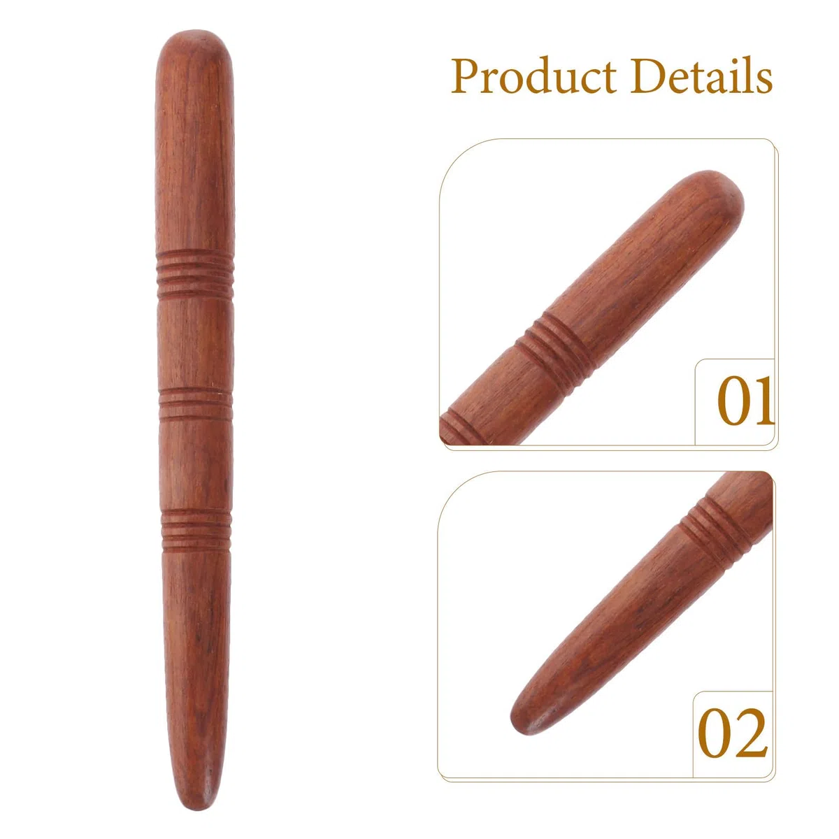 Lot de 10 bâtons presseurs en bois pour massage des pieds et des mains, courbes ergonomiques, outils d'acupression portables en bois, pour voyage et bureau, pour personnes âgées
