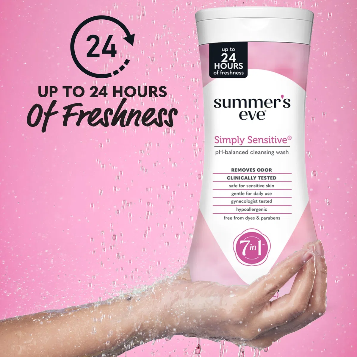 Summer's Eve Laver le nettoyage | Tout simplement Sensible | 15 Ounce | Lot de 1 | pH équilibré, Dermatologue & Gynécologue Testés